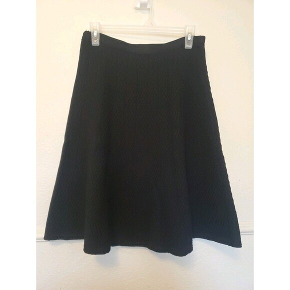 CAbi Skirt Womens Size Small Black Amelie Textured A Line Pull On Stretch Skirt - Picture 1 of 16